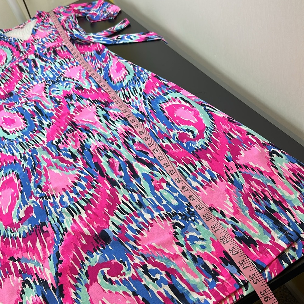 Lilly Pulitzer Marvista Wrap Maxi Dress S Free Spirit Stretch Resortwear Beachy - Picture 12 of 14